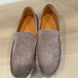 Olukai cooler gray suede loafers